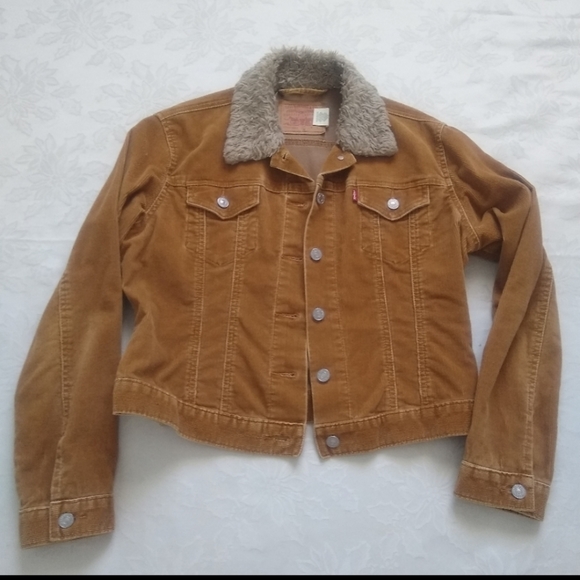 Levi's corduroy jacket faux fur collar - Picture 6 of 6